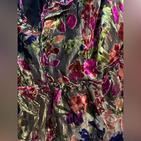 NWT Parker peplum V-Neck Top size 10 - Picture 6 of 6